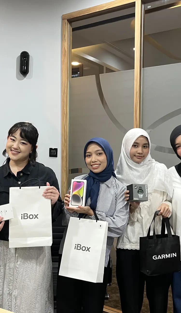 Kinfluencer menang iPhone, AirPods, dan Garmin lewat lucky draw